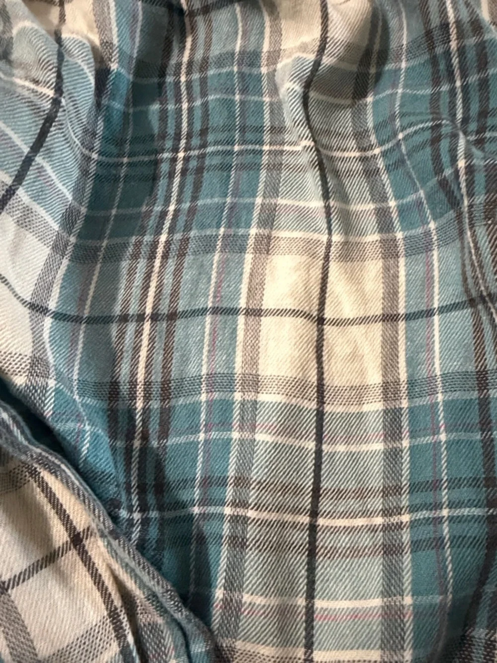 Denim & Supply by Ralph Lauren Women’s Blue Plaid Flannel Button-Up Shirt SZ: XL - Picture 4 of 5